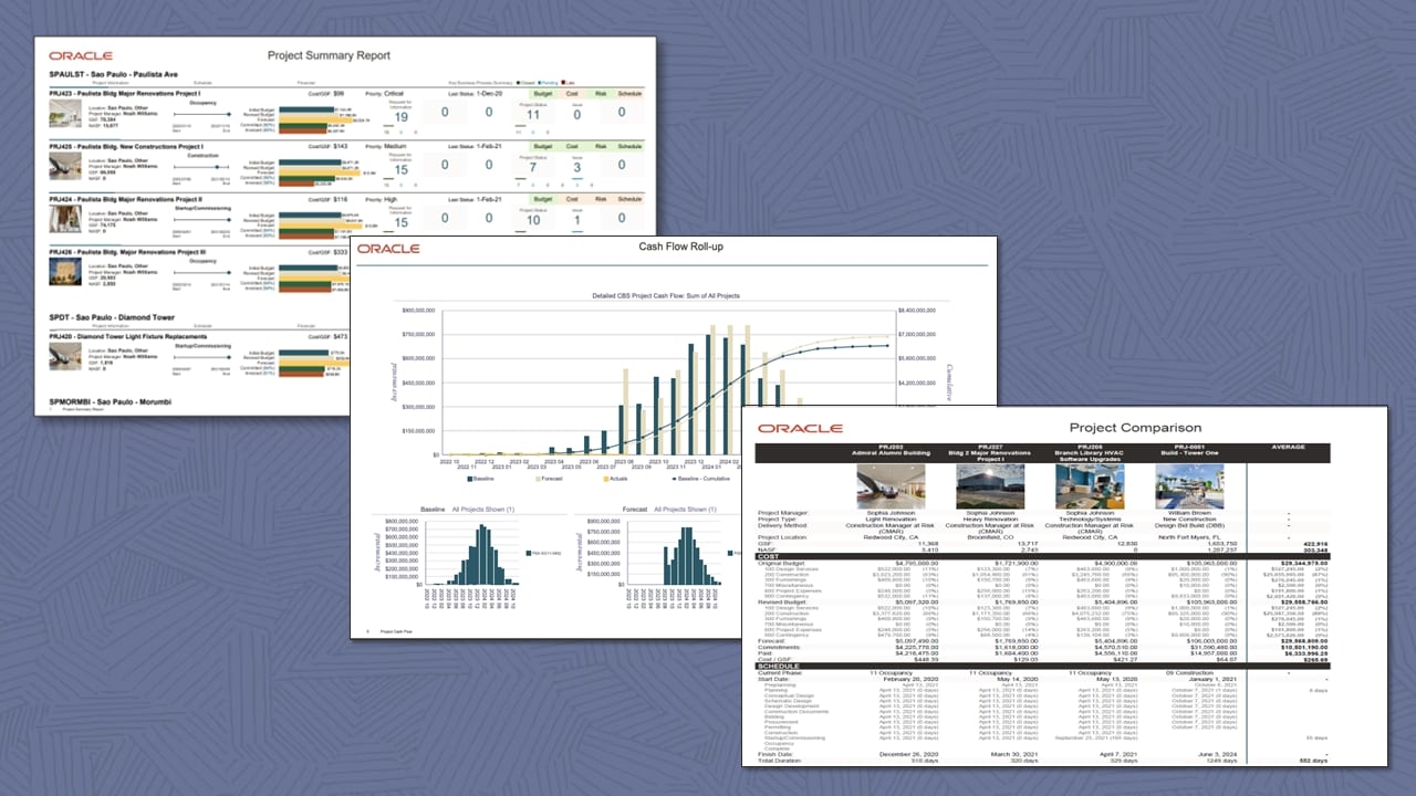 Çok projeli raporlama